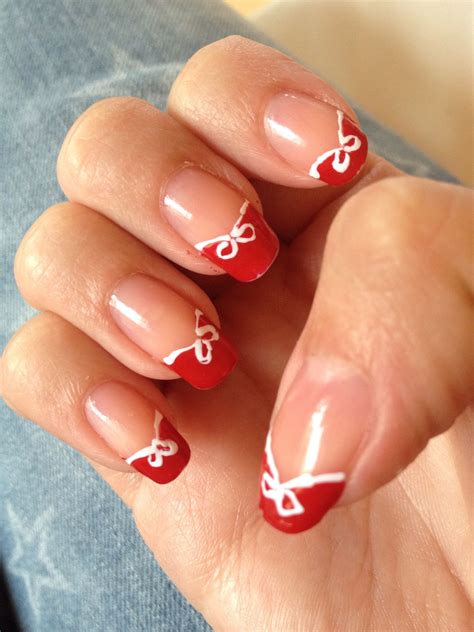 Red Bow Tie Nails