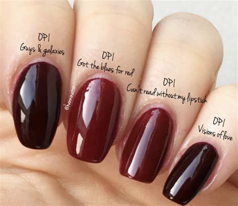 Red Brown Nails Opi