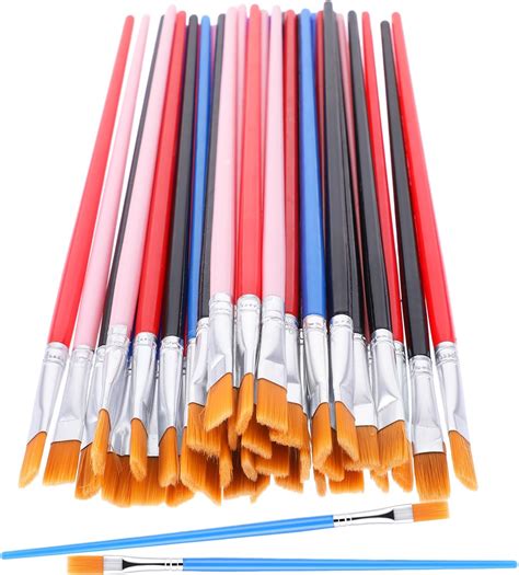 Red Bulk Paint Brushes