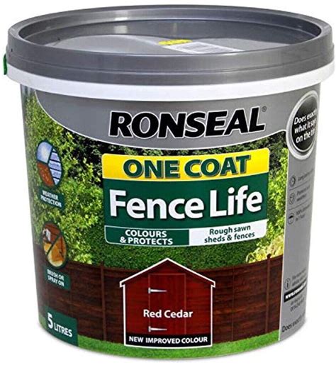 red cedar ronseal fence paint