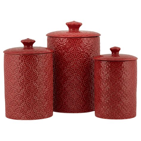 home.furnitureanddecorny.com:red ceramic kitchen canister sets