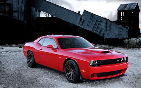 red challenger car