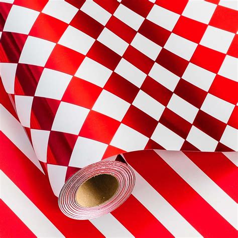 Red Checkered Wrapping Paper