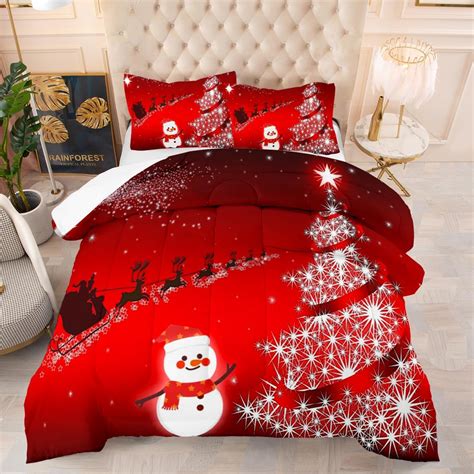 Red Christmas Comforter Sets