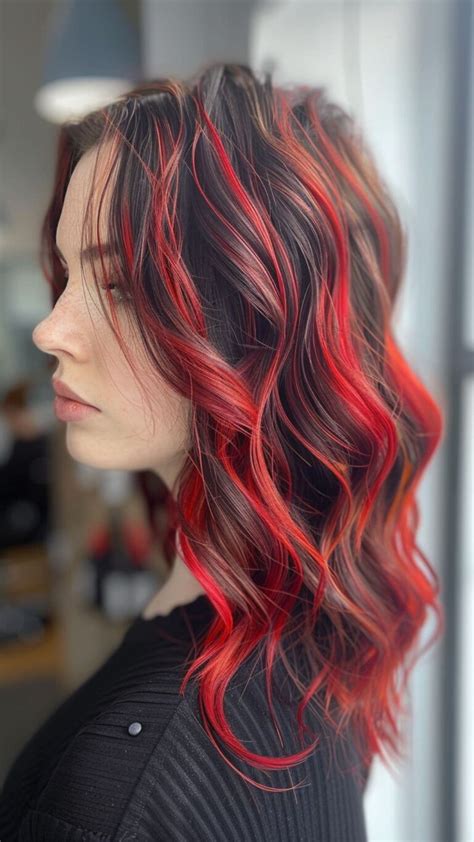 red chunky highlights