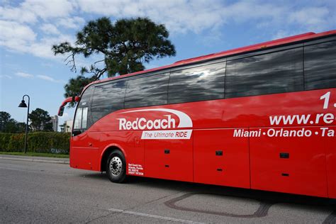 red coach bus