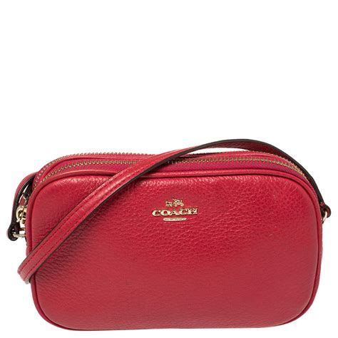 Red Coach Camera Bag