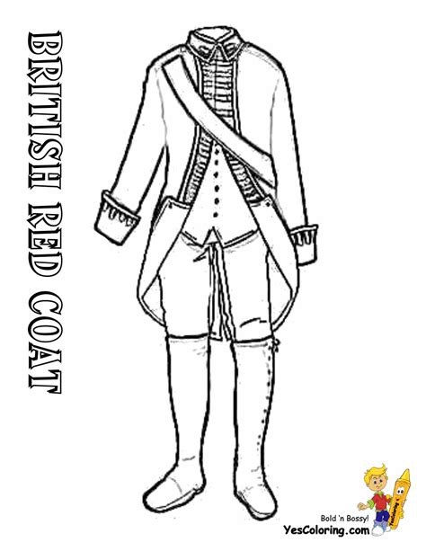 Red Coat Coloring Page