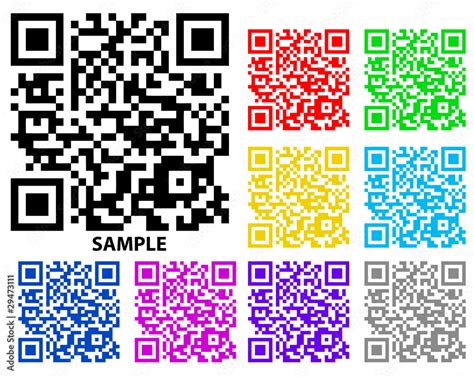 Red Color Qr Code Video Star