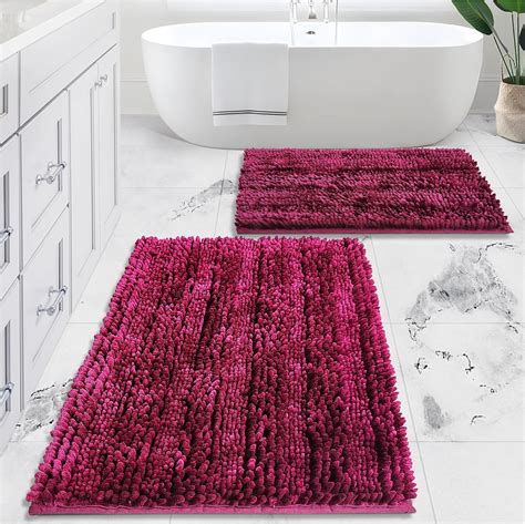 Red Colored Bath Rugs