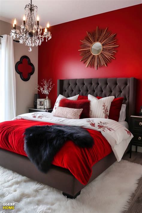 Red Colour In Bedroom