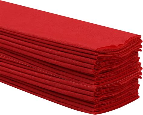 Red Crepe Paper Sheets