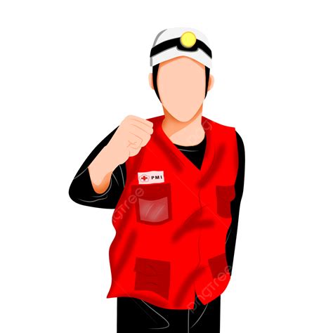 Red Cross Volunteer Vector