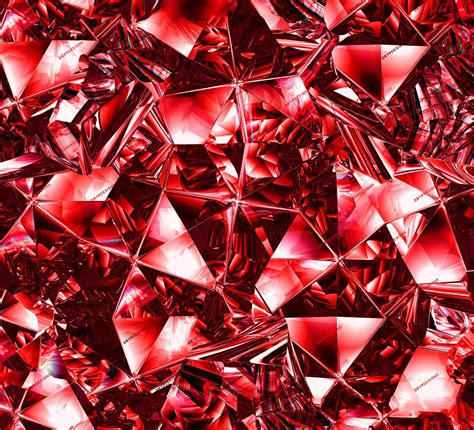 Red Diamond Pattern Wallpaper For Walls
