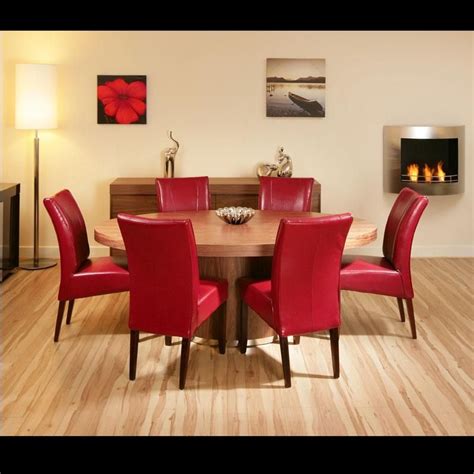 Red Dining Table Set