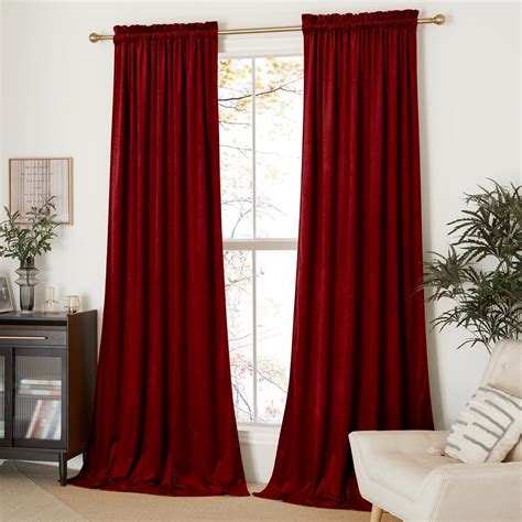 Red Drapes Walmart