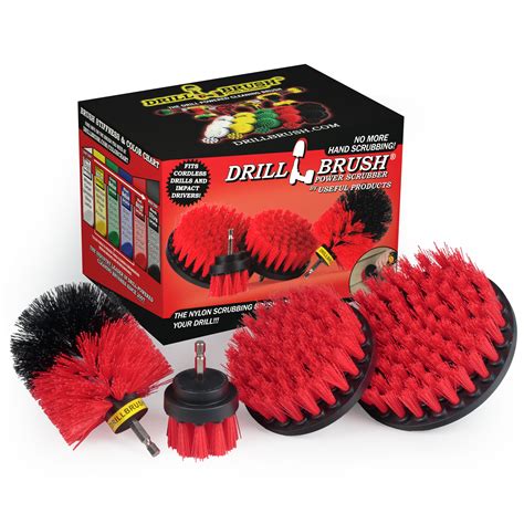 Red Drill Brush