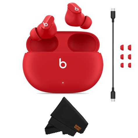 red earbuds