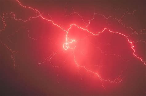 Red Electricity Background