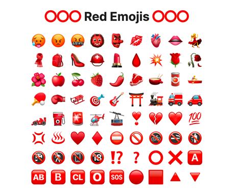 red emoji copy and paste