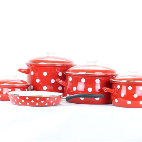 Red Enamel Kitchenware