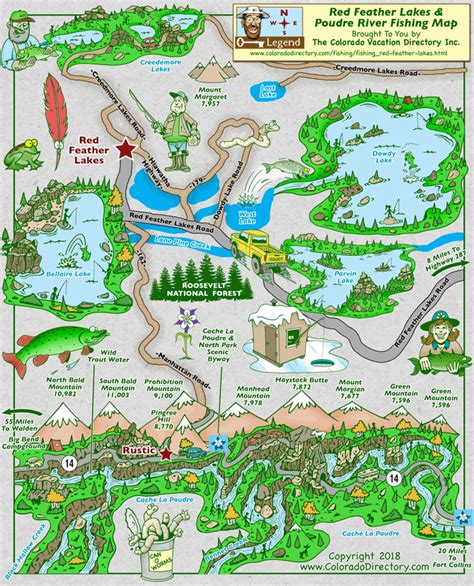 red feather lakes colorado map