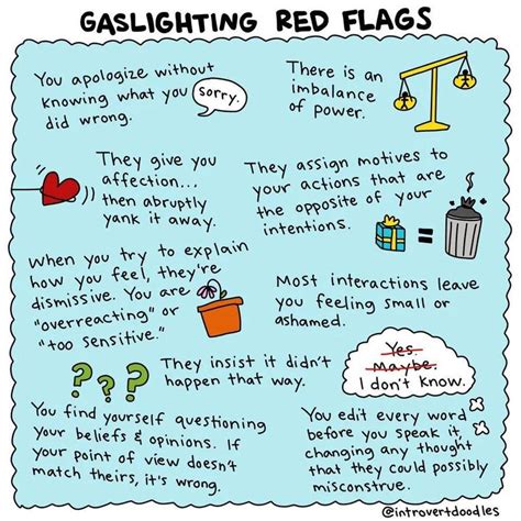red flags of a gaslighter