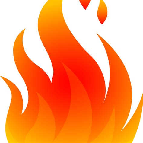 red flame clipart png transparent