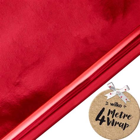 Red Foil Wrapping Paper