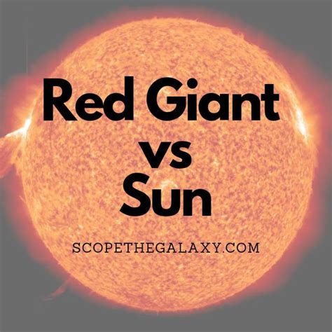 red giant vs sun
