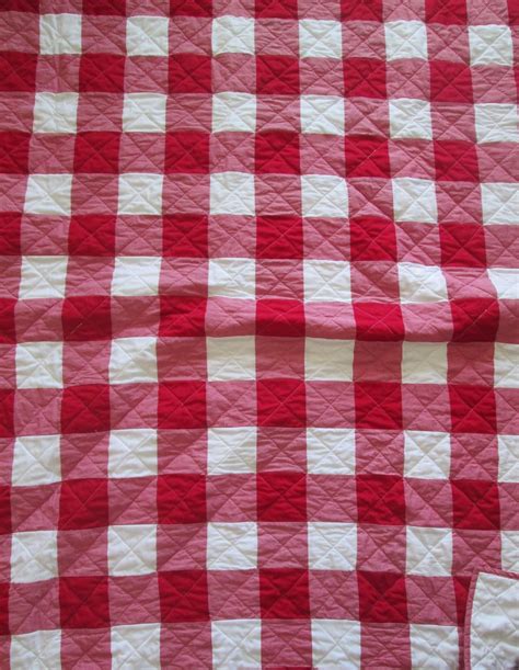 Red Gingham Quilt