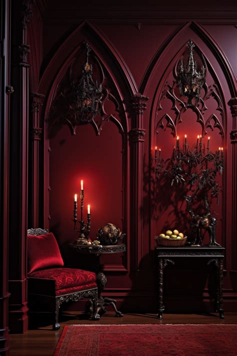 Red Gothic Wall Decor