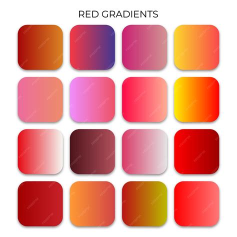 red gradient color code