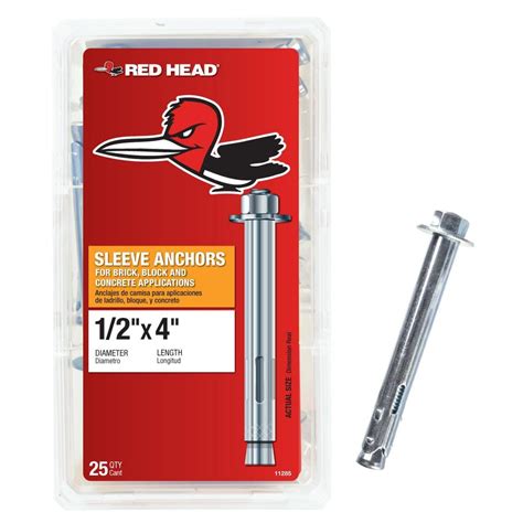 Red Head Sleeve Anchor Specs