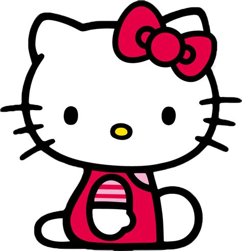 red hello kitty transparent