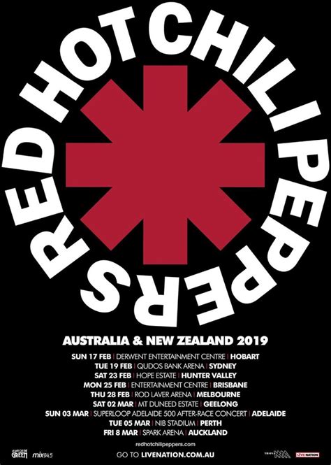red hot chili peppers tickets australia