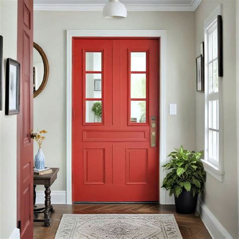 Red Interior Door