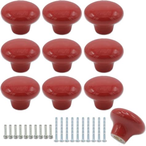 Red Kitchen Cabinet Knobs