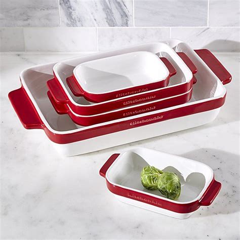 Red Kitchenaid Casserole Set