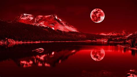 Red Landscape Background