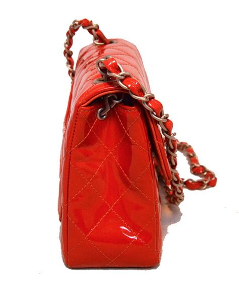 Red Leather Shoulder Strap Bag