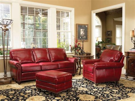 Famous Red Leather Sofa Decorating Ideas With Low Budget