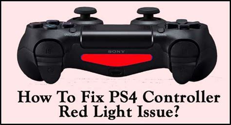 Red Light on PS4 Controller