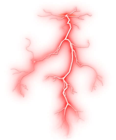 Red Lightning Png