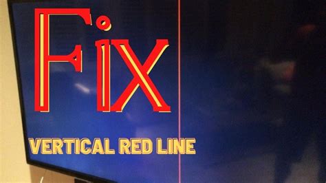 Red Line On Screen Monitor