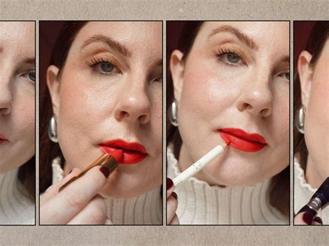 Red Lipstick Application