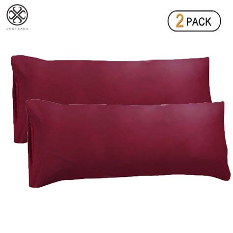 Red Long Pillow Cases