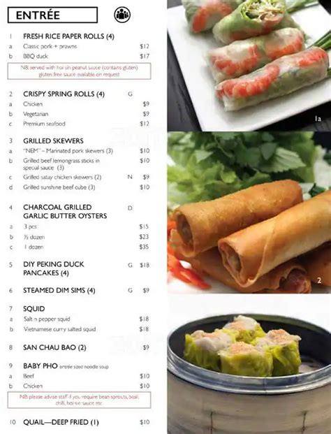 Red Lotus Printable Menu