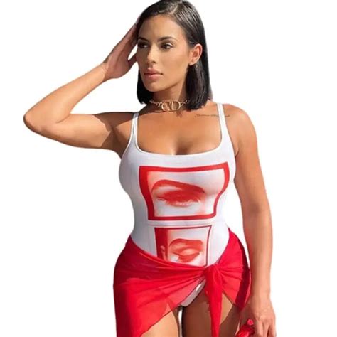 Red Mesh Two Piece Set