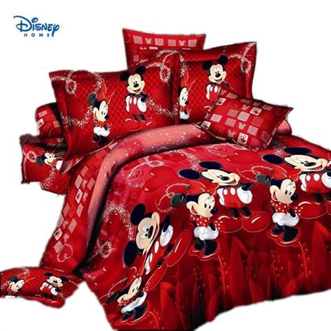 Red Minnie Mouse Comforter Set Full